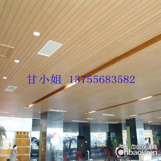 新建县生态木厂家，酒店装饰吊顶，大小长城板