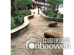 供应唐山压花地坪、彩色水泥压印路面图2