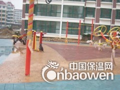 供应太原压模压花地坪压印路面图2