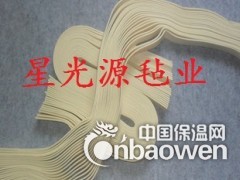 电机用毛毡圈，毛毡密封垫，背胶羊毛毡条，异型毛毡制品图2