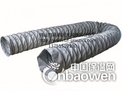 灰色防火玻纤管 耐高温通风管 热风伸缩管图2