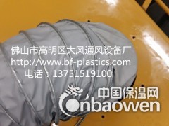 灰色防火玻纤管 耐高温通风管 热风伸缩管图3
