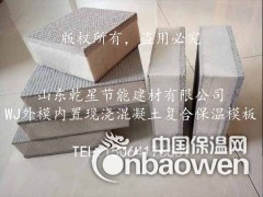 供应WJ外模内置现浇混凝土复合保温模板图3