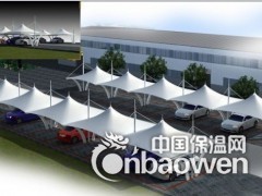 南阳张拉膜结构停车棚图2