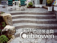 为城市美丽喝彩彩色压模艺术地坪图3