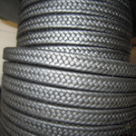 耐腐蚀黑色石墨聚四氟乙烯盘根，四氟石墨复合盘根