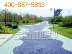深圳园林地面系统建设 彩色透水地坪 造价绿色产品地面材料选择图2