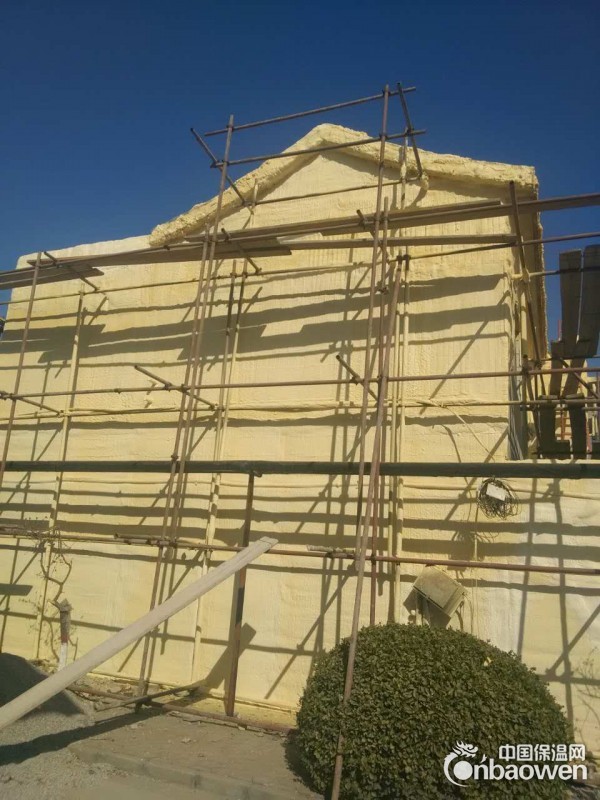 别墅外墙、楼顶聚氨酯喷涂保温工程