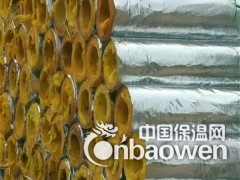 【厂家直销】出口无甲醛白色玻璃棉管 高密度彩色铝箔玻璃棉管图3