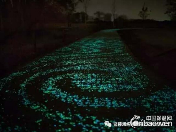 夜光透水路面 发光混凝土地坪