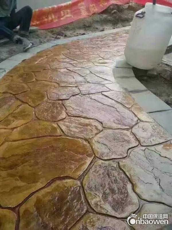 马鞍山压模地坪厂家/彩色混凝土压花地坪面层材料施工