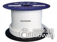 白色浸四氟高水基苎麻盘根带胶心 高弹性硅胶芯盘根图2