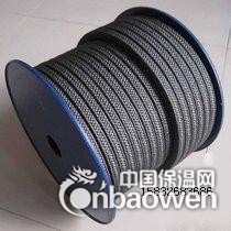 聚四氟乙烯石墨(黑四氟)盘根(图)填充石墨聚四氟乙烯盘根