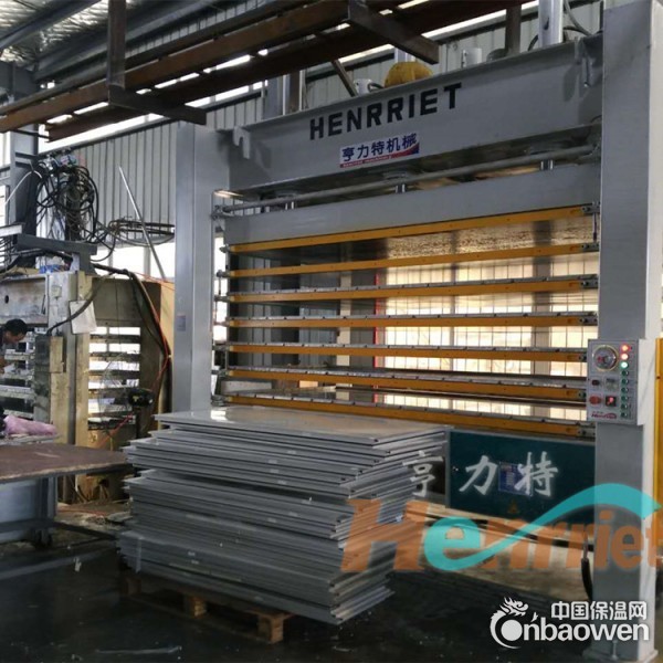 冷库冰柜发泡保温板层压机 亨力特层压机多层同时压合 效率高