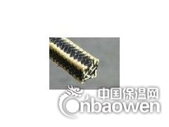 四角芳纶黑四氟盘根_美国杜邦芳纶纤维黑四氟混编盘根图1