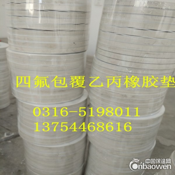 专业生产四氟橡胶包覆垫片 四氟橡胶垫片 搪玻璃设备密封垫