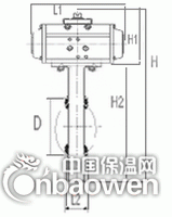 5046气动驱动蝶阀