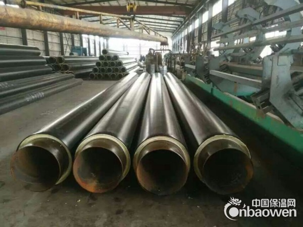 宝坻化工厂管道保温工程供应钢套钢直埋保温管 黑黄夹克管