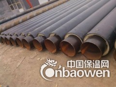 宝坻化工厂管道保温工程供应钢套钢直埋保温管 黑黄夹克管图2