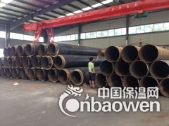 沂州燃气公司输送管道专用钢套钢直埋保温管  聚氨酯保温管图2