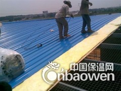 彩钢厂房保温离心玻璃棉卷毡 风筒保温铝箔贴面玻璃棉板图2