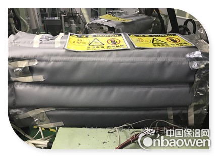 硫化机管路软保温夹套|平板模具隔热套|可拆卸式节能改造