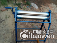 铁皮卷板机又叫铁皮卷管机铝板保温滚圆机成型操作图3