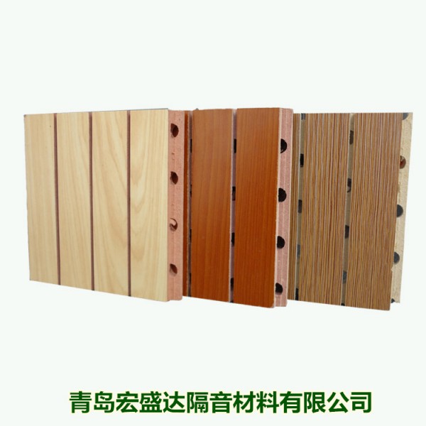 木塑环保吸声板 槽木吸音板 音乐室录音棚吸音板