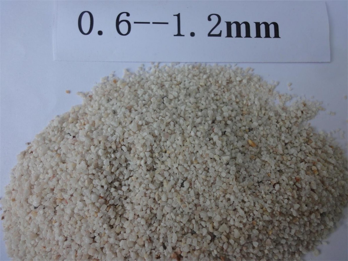 临沂石英砂用于保温砂浆铸造水处理人造草坪喷砂除锈用途