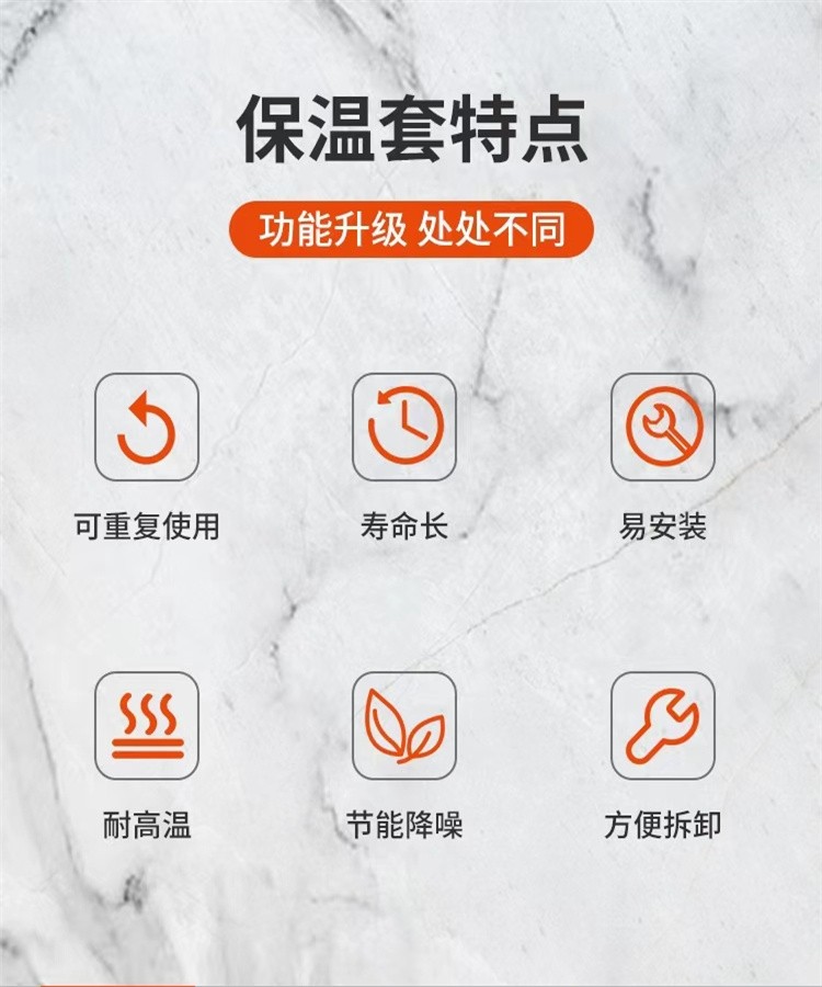 威耐斯 可拆卸阀门保温衣 蒸汽阀门保温套 DN80定制