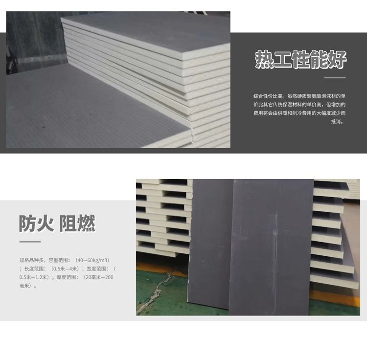 硬泡聚氨酯复合保温板 硬质聚氨酯外墙保温板价格