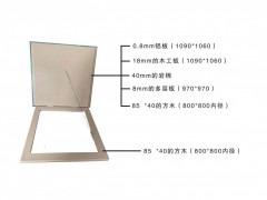 湖北海达铝合金上人孔盖板型号湖北检修孔成品图3