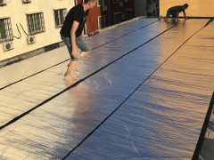 彩钢房阳光房水泥顶自粘式防晒棉隔热棉铝箔自粘保温棉隔音棉图3