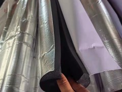 钢管铁管ppr管保温套管开口自粘橡塑保温管铝箔自粘管道隔音棉图4