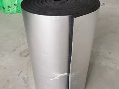 贴铝箔橡塑保温棉开口自粘铝箔橡塑保温管隔音棉图2